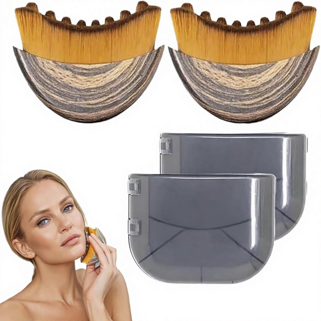 2 X Brosses de Drainage Lymphatique pour le Visage – Contour & Sculpture