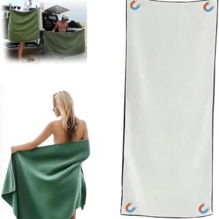 2X Serviette de bain magnétique